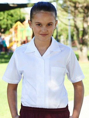 Girls Short Sleeve School Shirt