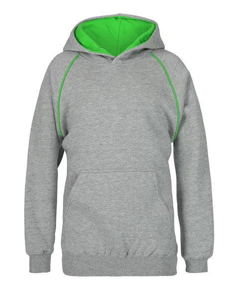 Grey Marle/Pea Green Hoodie