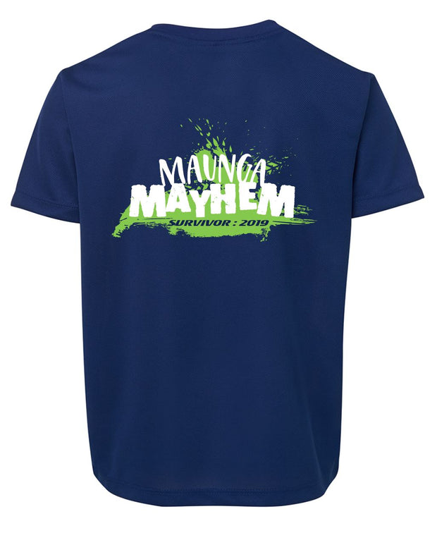 Maunga Mayhem Royal Kids Tee