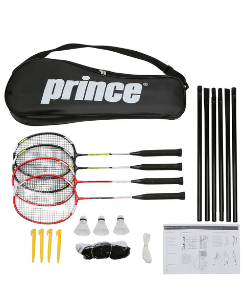 Prince 4 Piece Volt Badminton Kit